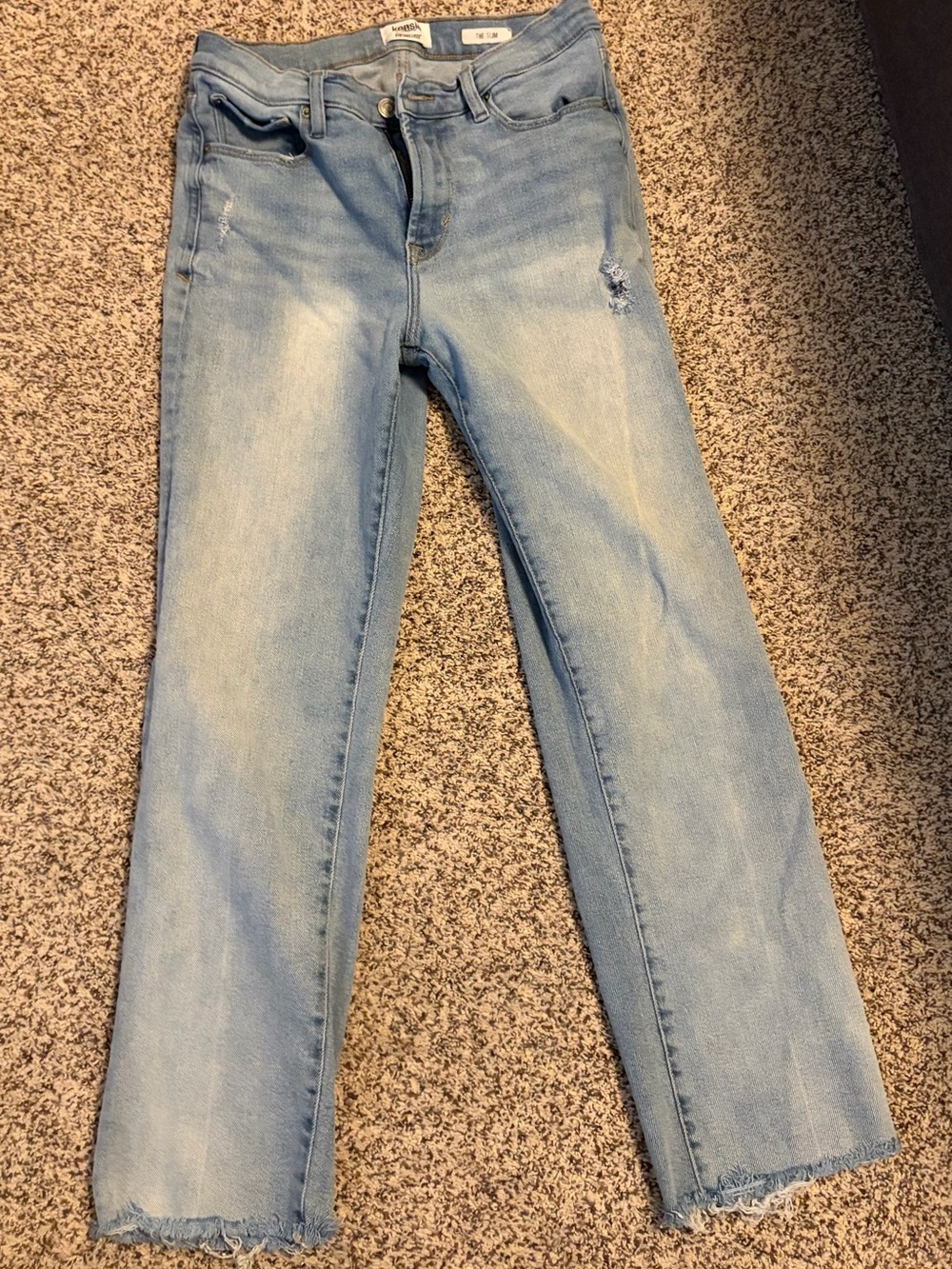 Kensie Light Blue Straight Leg Jeans